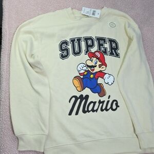 Hybrid Apparel Cream Super Mario Sweater